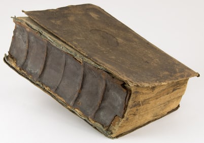 ANTIQUE GERMAN LUTHERAN BIBLE, CA. 1600