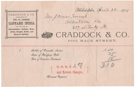 'TRUMP' PURCHASES ‘CANNABIS INDICA’