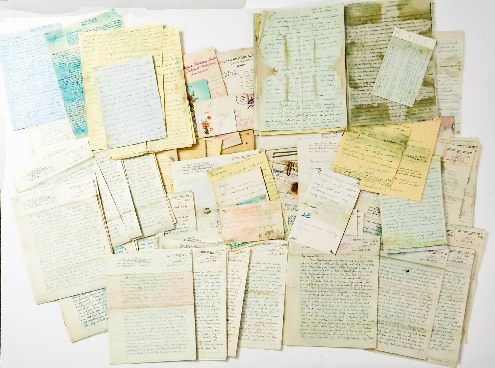 (GERMAN-AMERICAN BUND) FRITZ KUHN LETTER GROUPING (81): (1896 - 1951) Controversial leader of the German American Bund, prior to World War II. A naturalized citizen of the United States, he was arrested as an enemy agent and held by the federal government