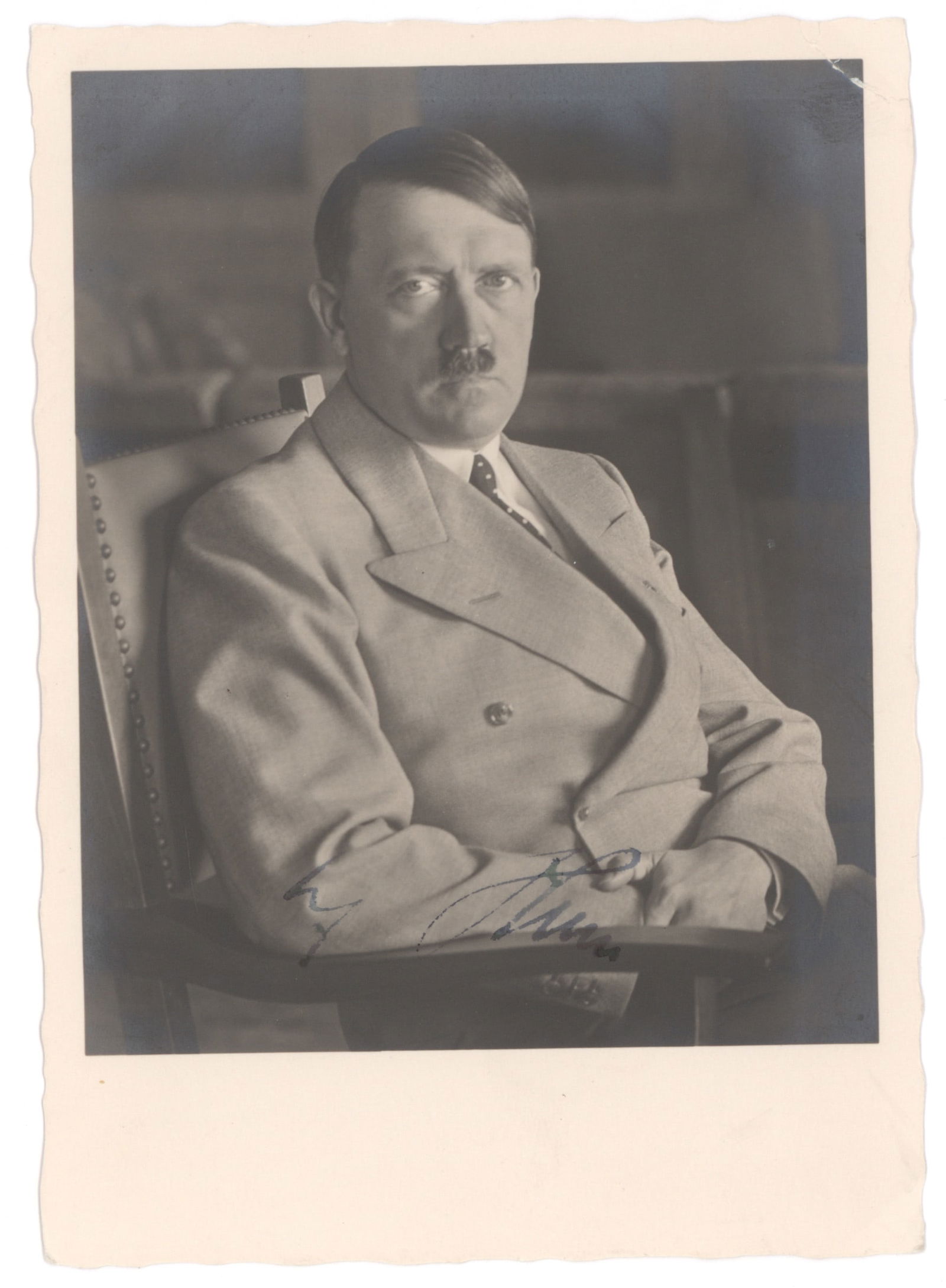 ADOLF HITLER: (1889 - 1945) Fuhrer of Germany and Nazi Party leader, Hitler's bloody rise to power, his military seizure of most of Europe and North Africa and his genocidal racial policies culminated in suicide in