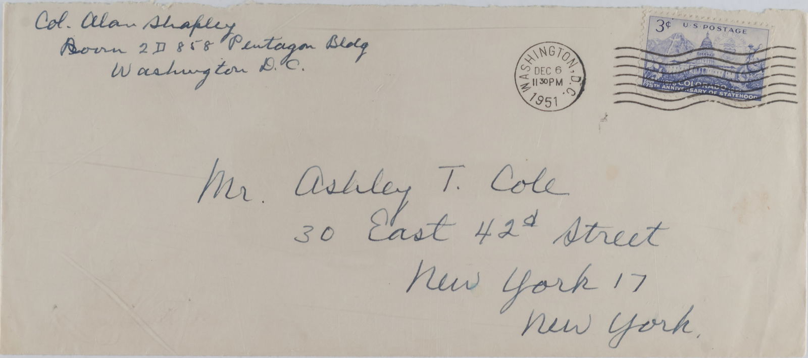 ALAN SHAPLEY: (1903 – 1973) Marine Corps officer who survived the sinking of the USS ARIZONA during the attack on Pearl Harbor, and heroically saved a shipmate who was drowning. He went on to serve with