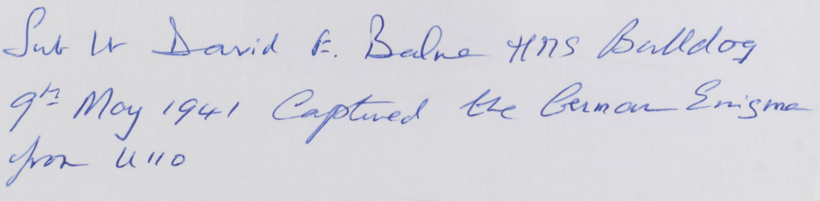 (ENIGMA MACHINE) DAVID E. BALME - 2