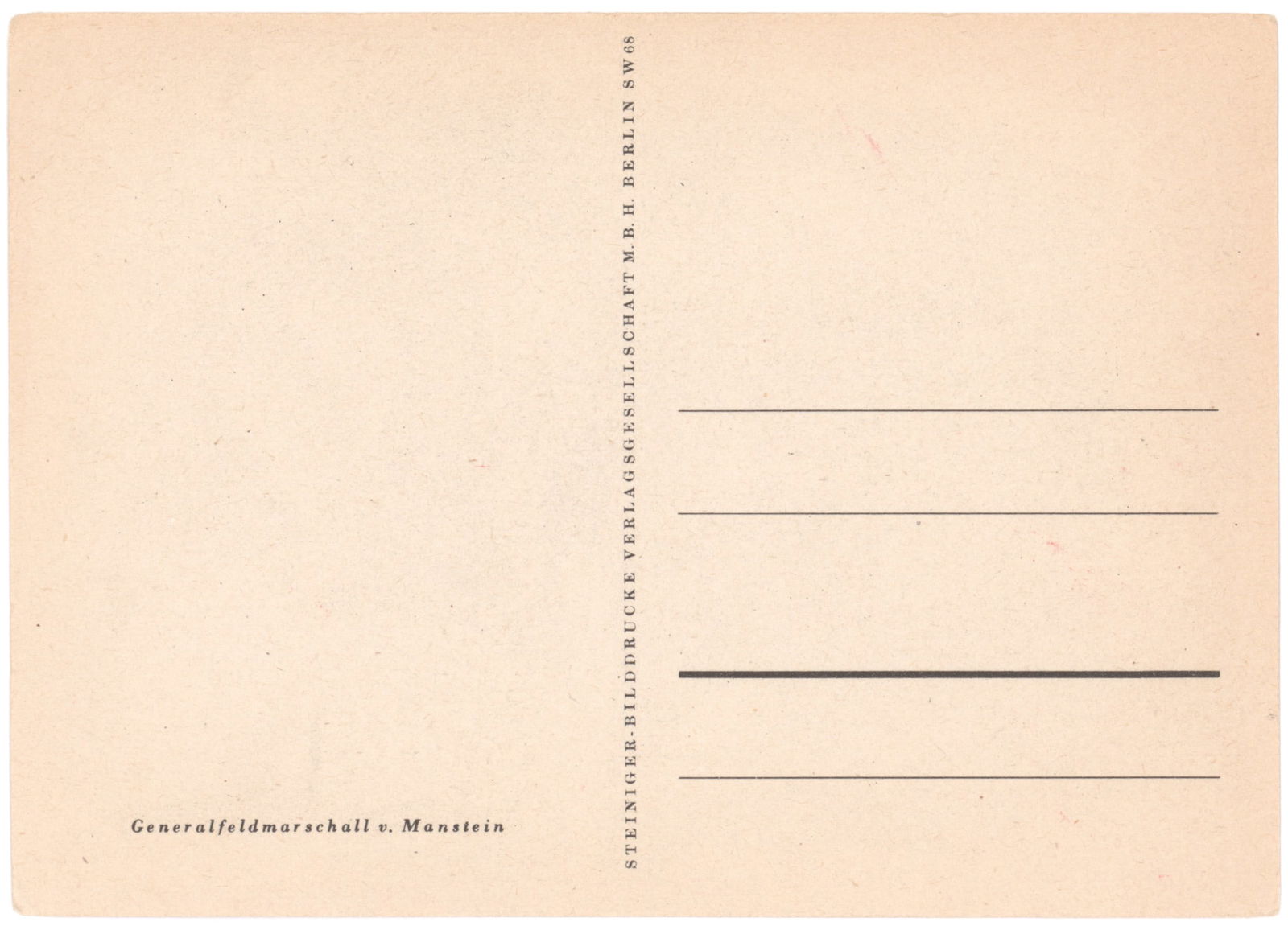 ERICH VON MANSTEIN - 3