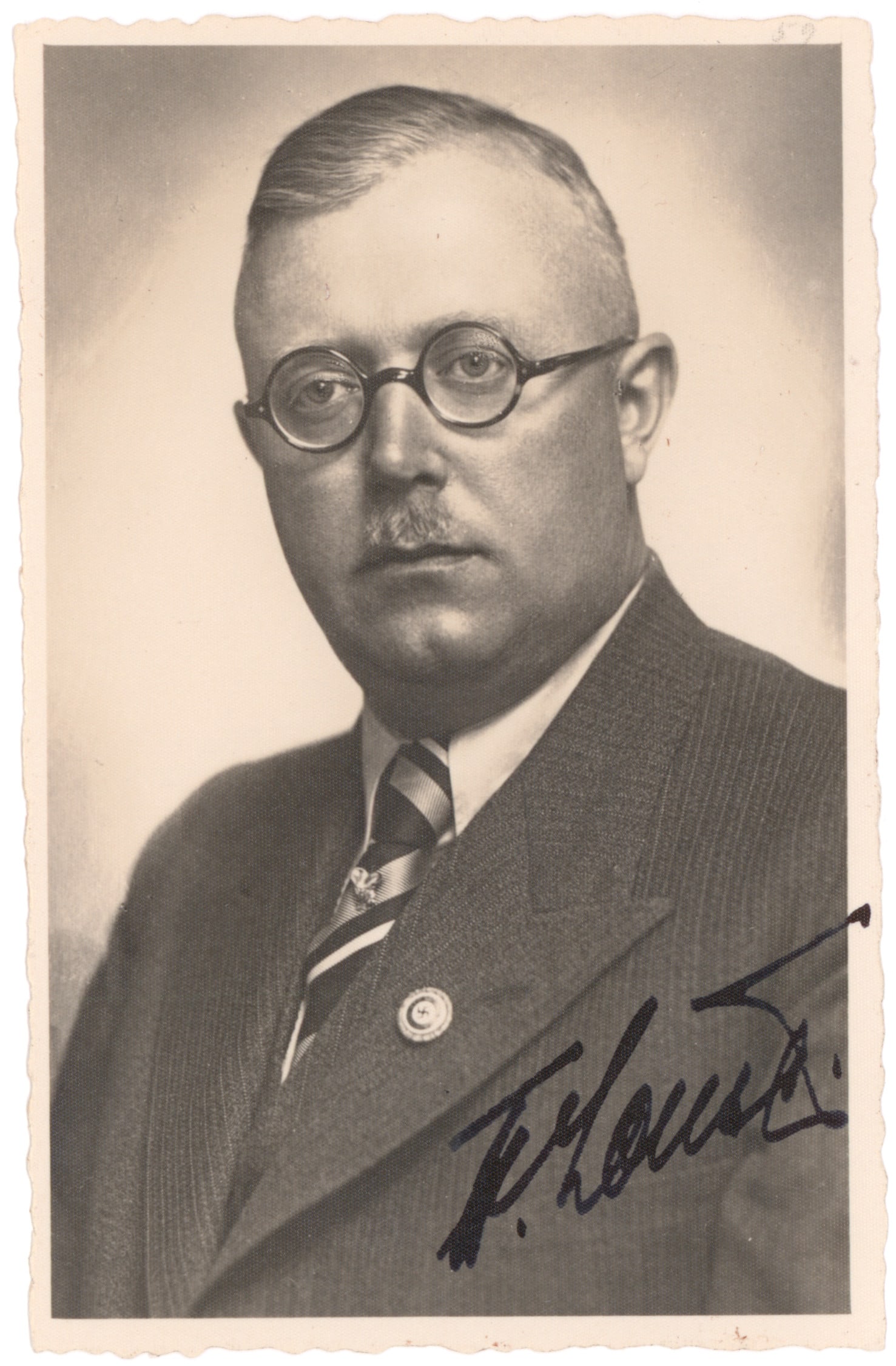 HINRICH LOHSE: (1896 - 1964) German politician who served as the Reich Commissioner for the Ostland from 1941 to 1944. He directed his underlings to only give ghetto inmates the most miniscule food rations -- just e