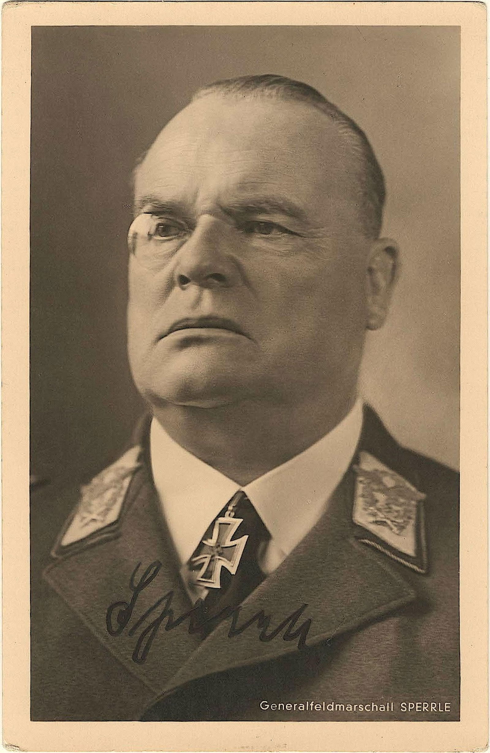 HUGO SPERRLE: (1885 - 1953) German field marshal of the Luftwaffe during World War II, captured by the Allies and charged with war crimes in the High Command Trial at the Subsequent Nuremberg Trials but was