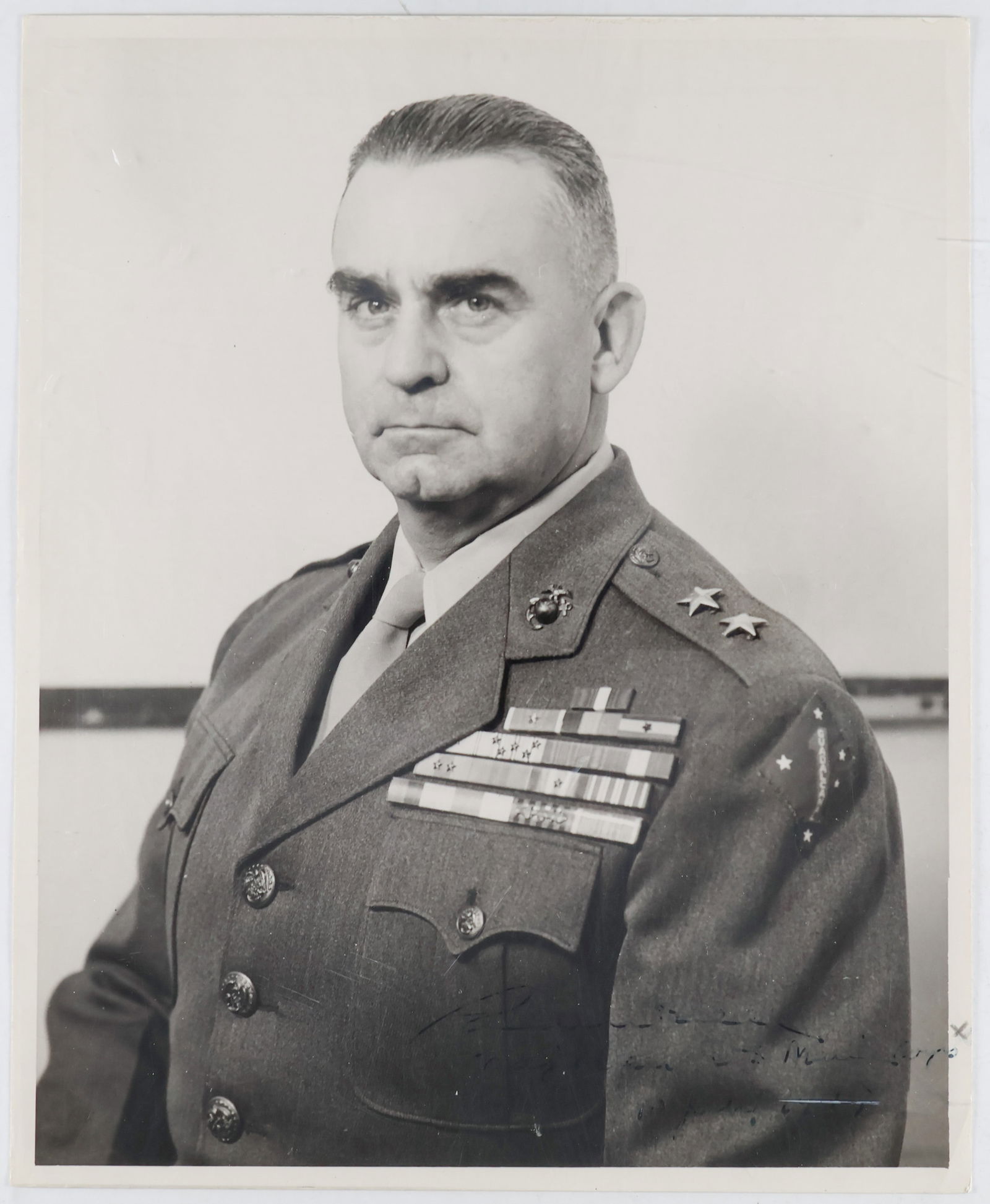 (OKINAWA): PEDRO DEL VALLE (1893-1978) American Marine who became the first Latino to reach the rank of lieutenant general, served in World Wars I and II, notably at Guadalcanal and the Battle of Okinawa (as