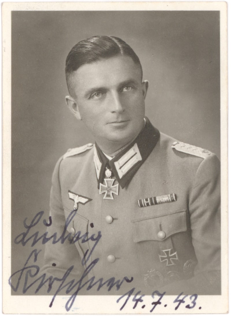 LUDWIG KIRSCHNER: (1904 – 1945) General in the Wehrmacht during World War II who commanded the 320. Volksgrenadier-Division and was a recipient of the Knight's Cross with Oak Leaves. A hero of the campaign in the