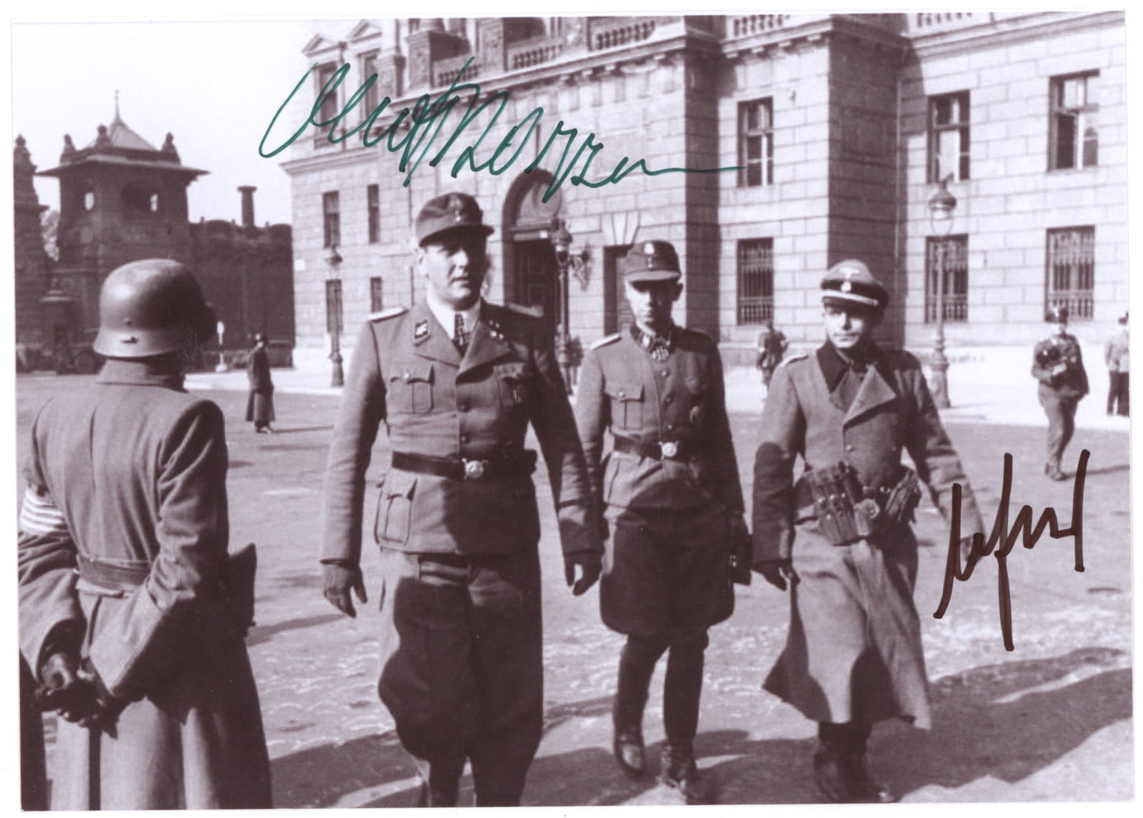 OTTO SKORZENY: (1908 - 1975) Nazi officer and Hitler's chief and favorite commando, he made a daring mountain-top rescue of Mussolini, placed an English-speaking soldier in American uniform to mislead American