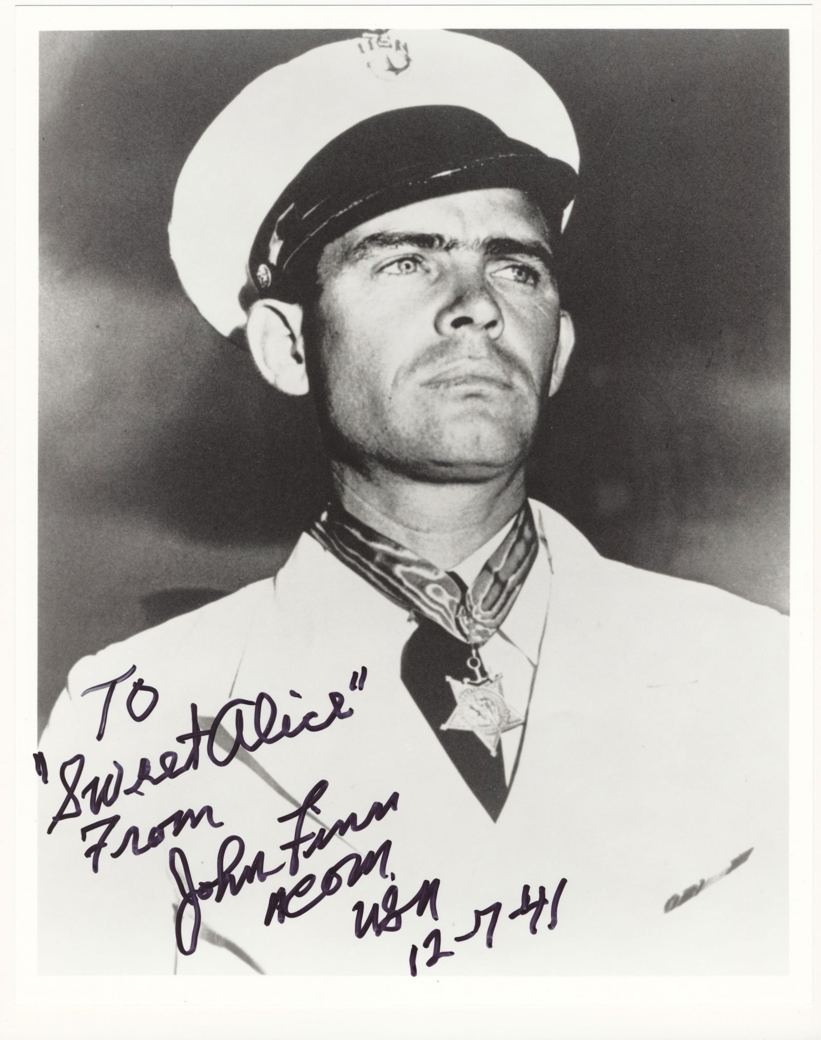 (PEARL HARBOR) JOHN FINN: JOHN FINN (1909 – 2010) Navy chief petty officer and Medal of Honor recipient. As a chief aviation ordnance stationed at Kaneohe Bay, he earned the medal by manning a machine gun from an