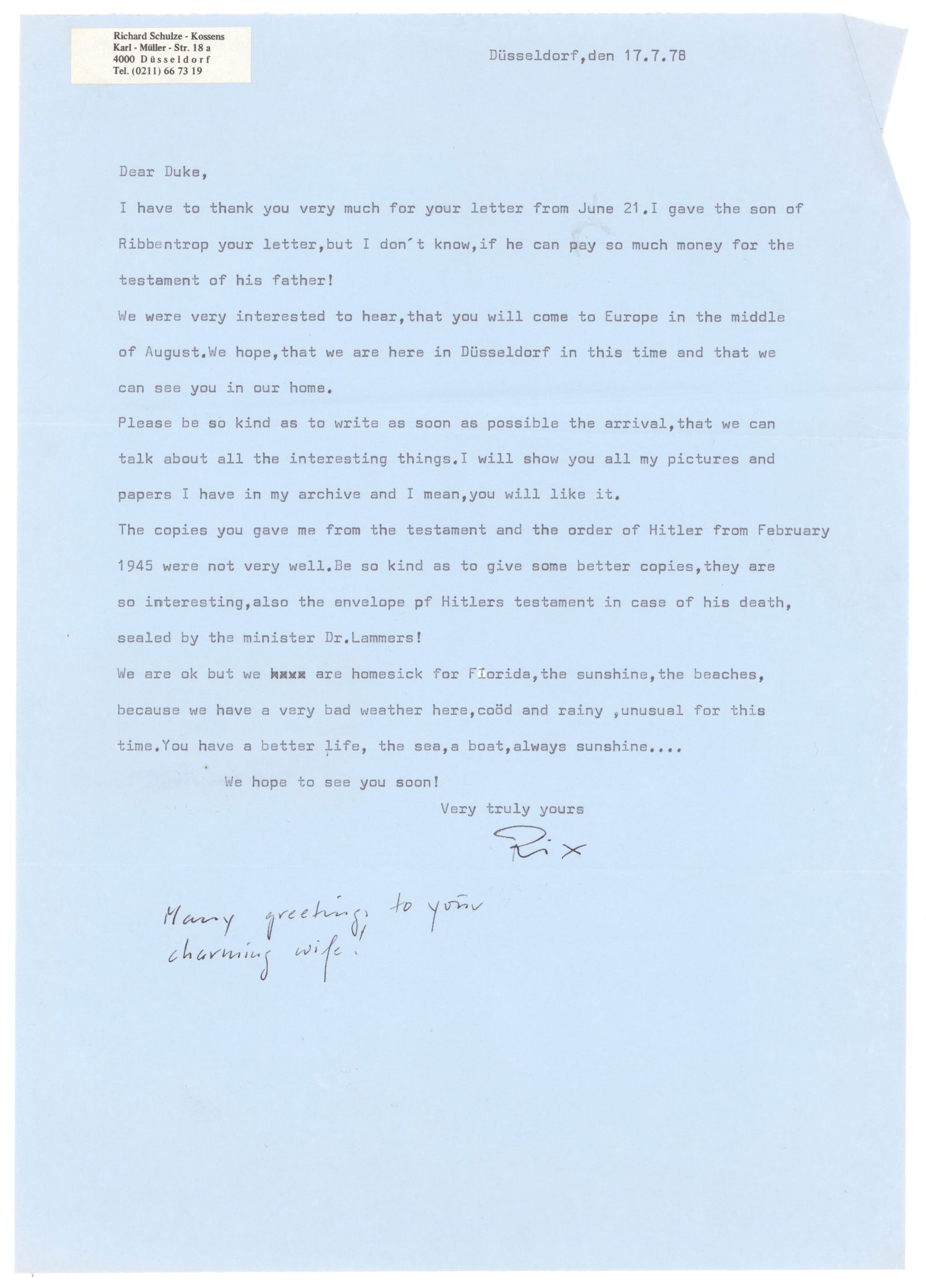 RICHARD SCHULZE-KOSSENS - 4