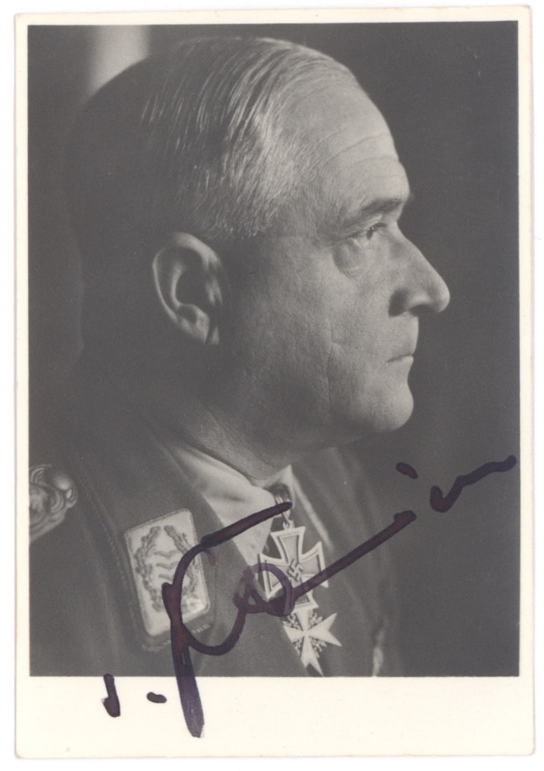 ROBERT RITTER VON GREIM: (1892 - 1945) German Field Marshal and last head of the Luftwaffe, a Knights Cross winner involved in the invasion of Poland, the Battle for Norway, the Battle of Britain and Operation Barbarossa. His