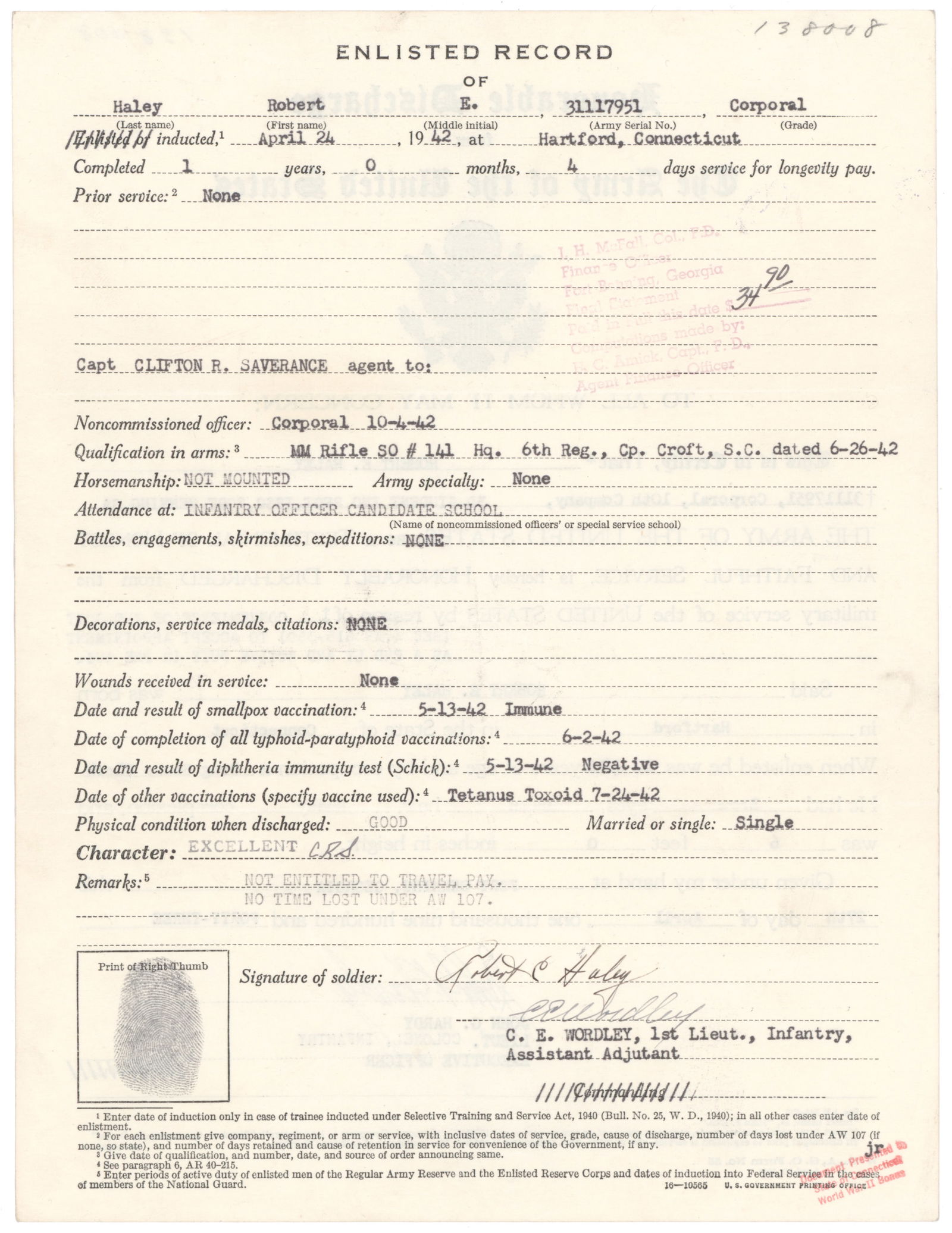 ('BAND OF BROTHERS' 506TH P.I.R.) LT. ROBERT E. HALEY: ROBERT E. HALEY (1919-2004) American military officer in the 101st Airborne Division, a well-rounded student and athlete from Connecticut who served first with the 541st P.I.R., then more famously as