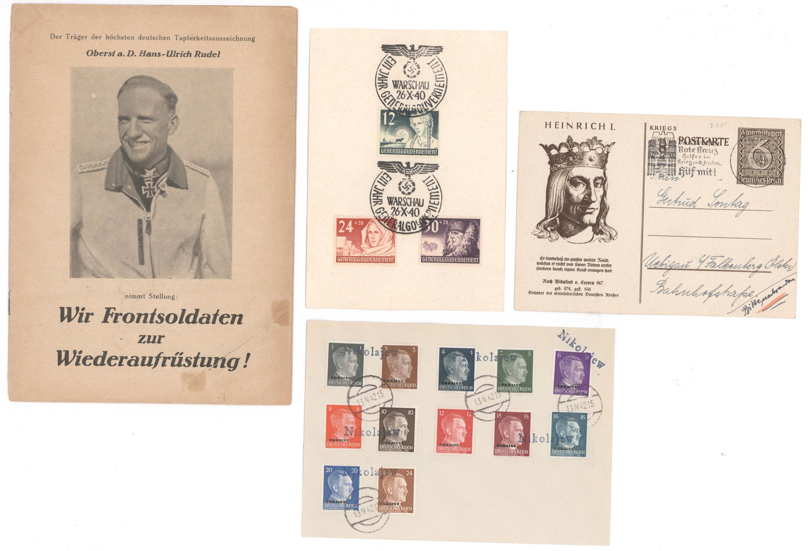 GERMAN WWII EPHEMERA GROUP - 3