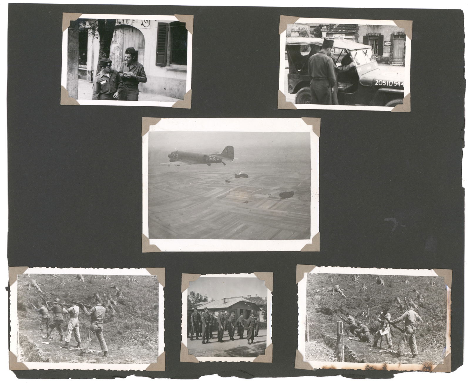 ('BAND OF BROTHERS' 506TH P.I.R.) ROBERT E. HALEY'S 506TH P.I.R WARTIME PHOTOGRAPHS (19): ROBERT E. HALEY (1919-2004) American military officer in the 101st Airborne Division, a well-rounded student and athlete from Connecticut who served first with the 541st P.I.R., then more famously as