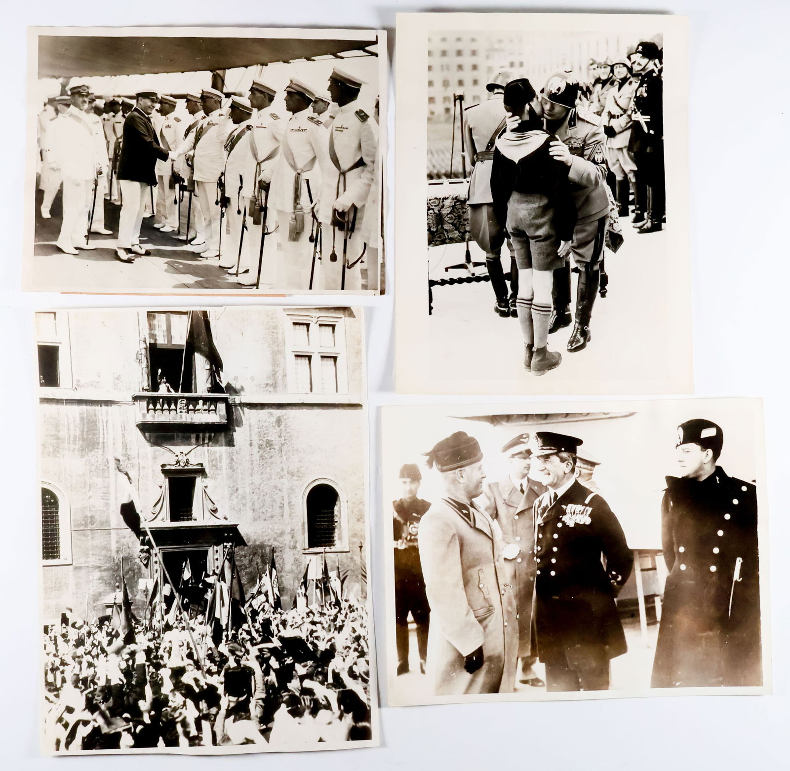 BENITO MUSSOLINI PRESS PHOTOGRAPHS (4) (1 of 2)