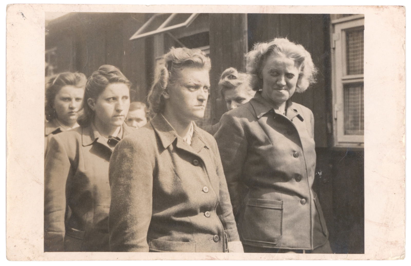 PERIOD PHOTOGRAPH OF ILSE KOCH, BUCHENWALD GUARD: ILSE KOCH (1906 – 1967) 'The Bitch of Buchenwald' Wife of Karl-Otto Koch, commandant of the Nazi concentration camps Buchenwald (1937–1941) and Majdanek (1941–1943). In 1947, she