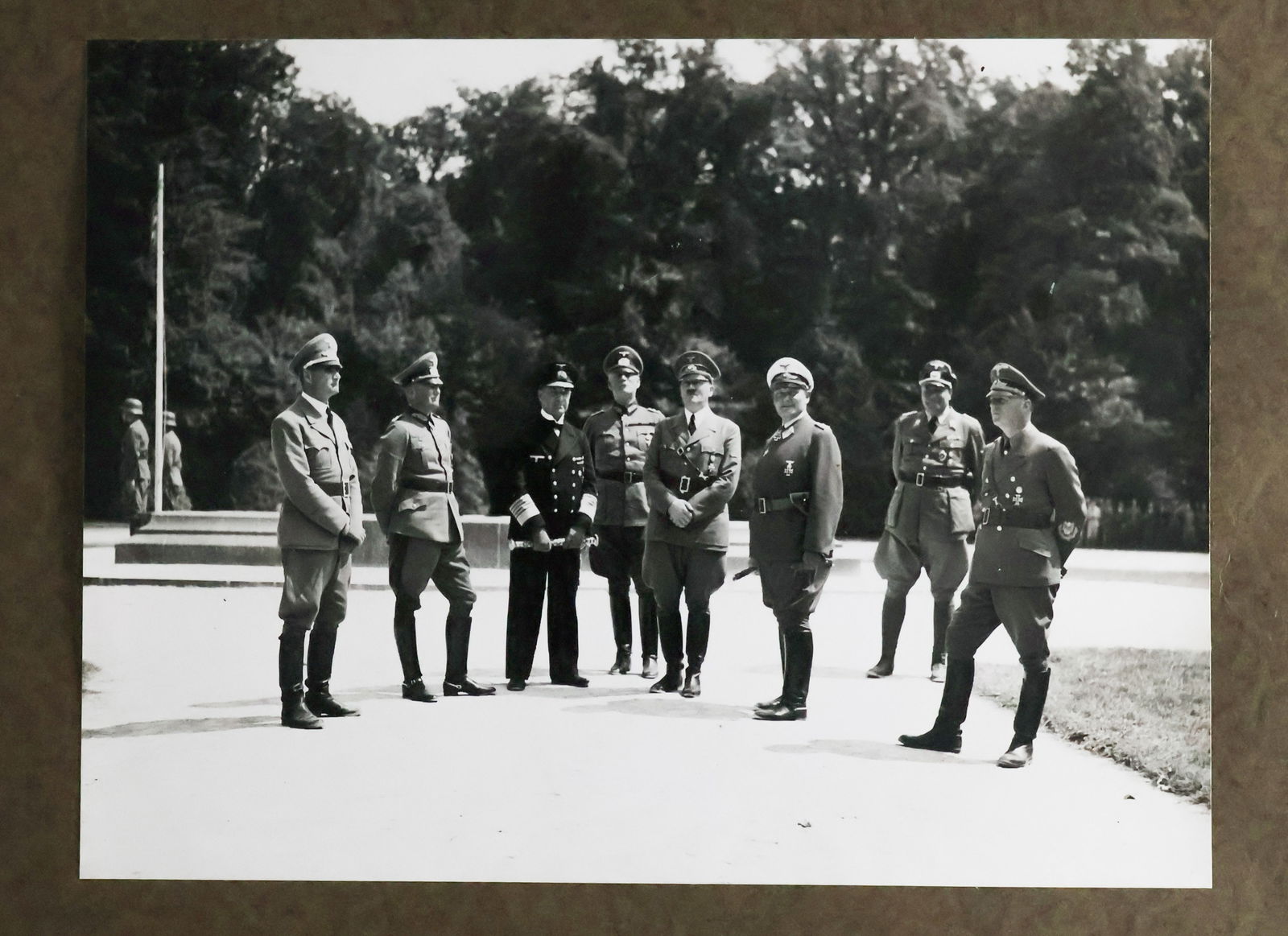 WILHELM KEITEL'S PRESENTATION PHOTOGRAPH ALBUM OF THE SURRENDER OF FRANCE: The Armistice of June 22, 1940 was an agreement signed at 18:36 on June 22, 1940 near Compiegne, France by officials of Nazi Germany and the French Third Republic. It became effective at midnight on