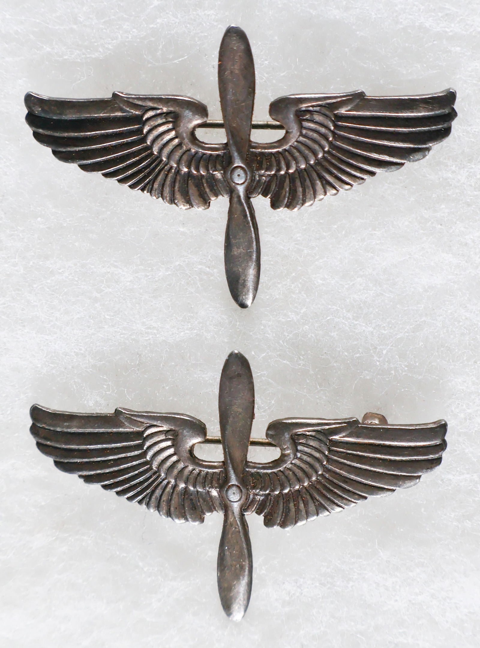 HENRY ‘HAP’ ARNOLD’S AIR CORPS PROP AND WINGS: HENRY ‘HAP’ ARNOLD (1886 - 1950) American general, commander of the Army Air Force through most of World War II, responsible for instituting the daylight bombing raids on Germany. A great