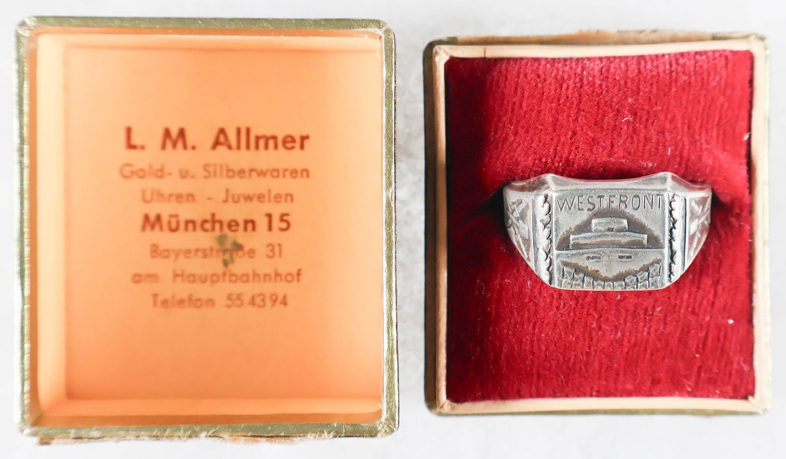 GERMAN WESTWALL ALPACA RING, BOXED - 6