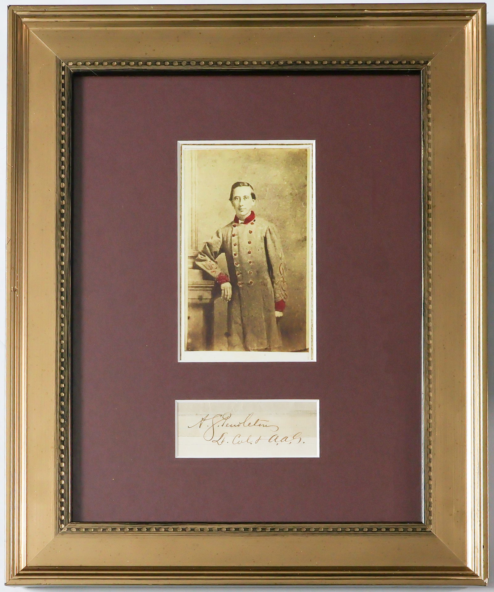 ALEXANDER 'SANDIE' PENDLETON: (1840 - 1864) Stonewall Jackson's youngest staff member and aide whom it is said Jackson loved like a son, killed a few days short of his 24th birthday while trying to rally the troops at Fisher's Hil