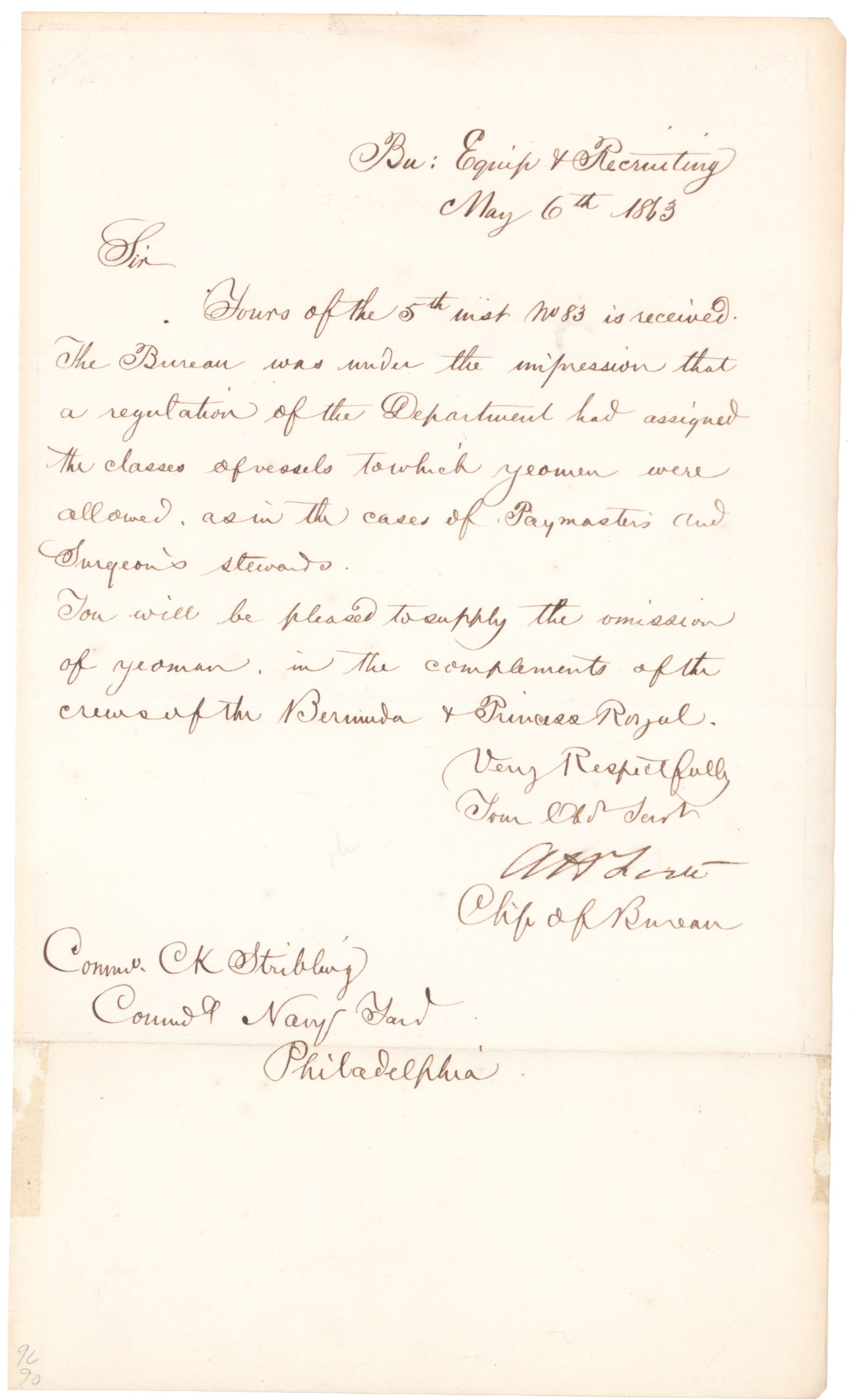 ANDREW H. FOOTE: (1806-1863) Union admiral crucial in the attacks on Forts Henry and Donelson, and at Island No. 10. Died while en route to take command of the South Atlantic Blockading Squadron. War-date L.S. ‘