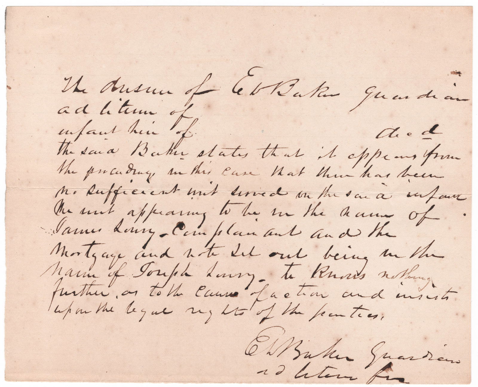EDWARD D. BAKER: (1811-1861) United States Senator for Oregon, a close friend of President Lincoln who introduced him at his inauguration. Killed in action as colonel of the 4th Illinois Infantry at the Battle of