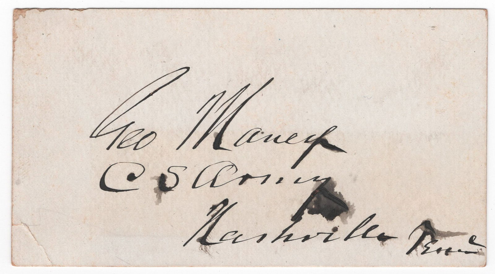 GEORGE MANEY: (1826 - 1901) Confederate brigadier general, participated in the Battle of Shiloh and led his brigade in the battles of Perryville, Chickamauga, and Murfreesboro. He was wounded severely during the