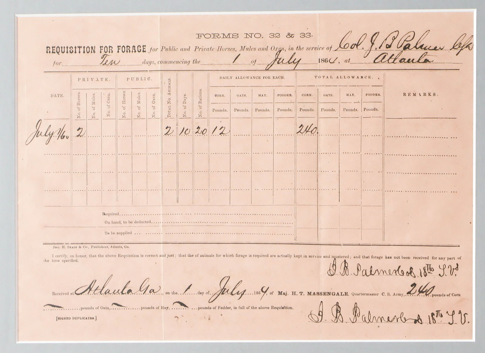 JOSEPH B. PALMER - 2