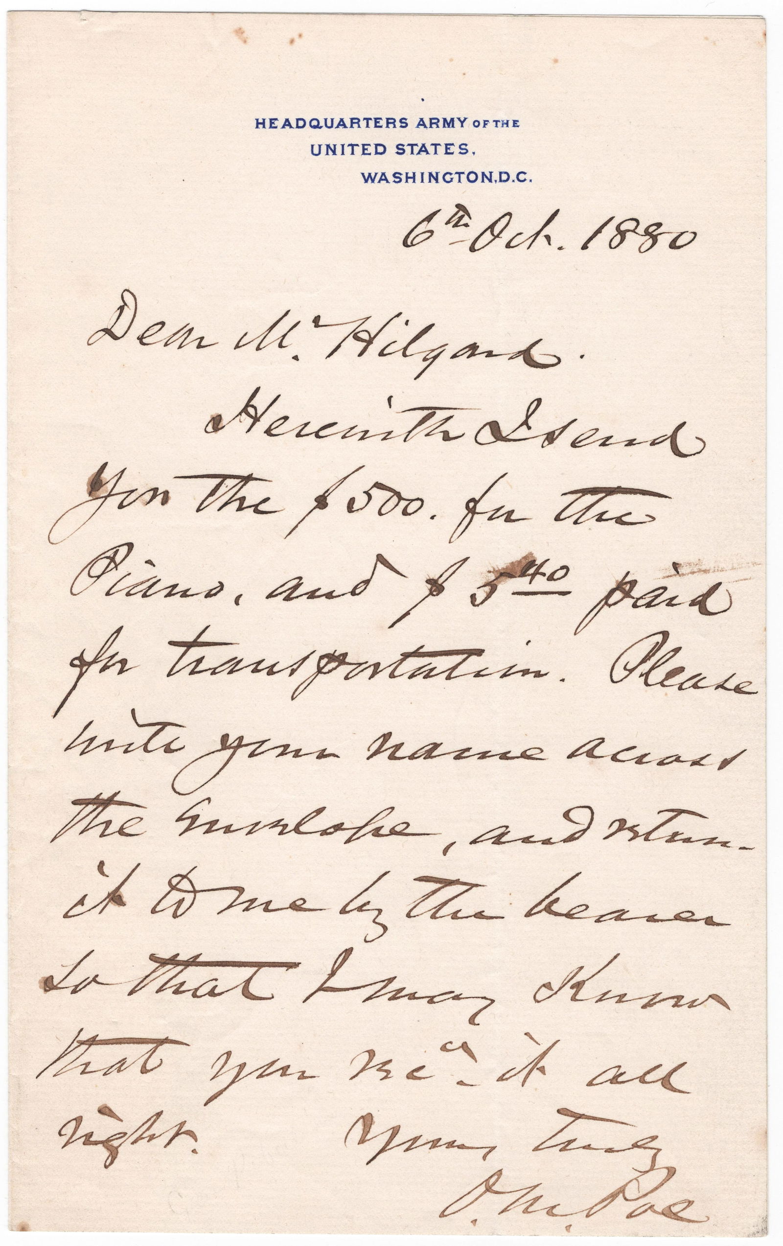 ORLANDO M. POE: (1832 – 1895) Union brigadier general who commanded a brigade at Fredericksburg, fought Longstreet at Knoxville, and later served as Sherman's Chief Engineer at Atlanta and in the March to the