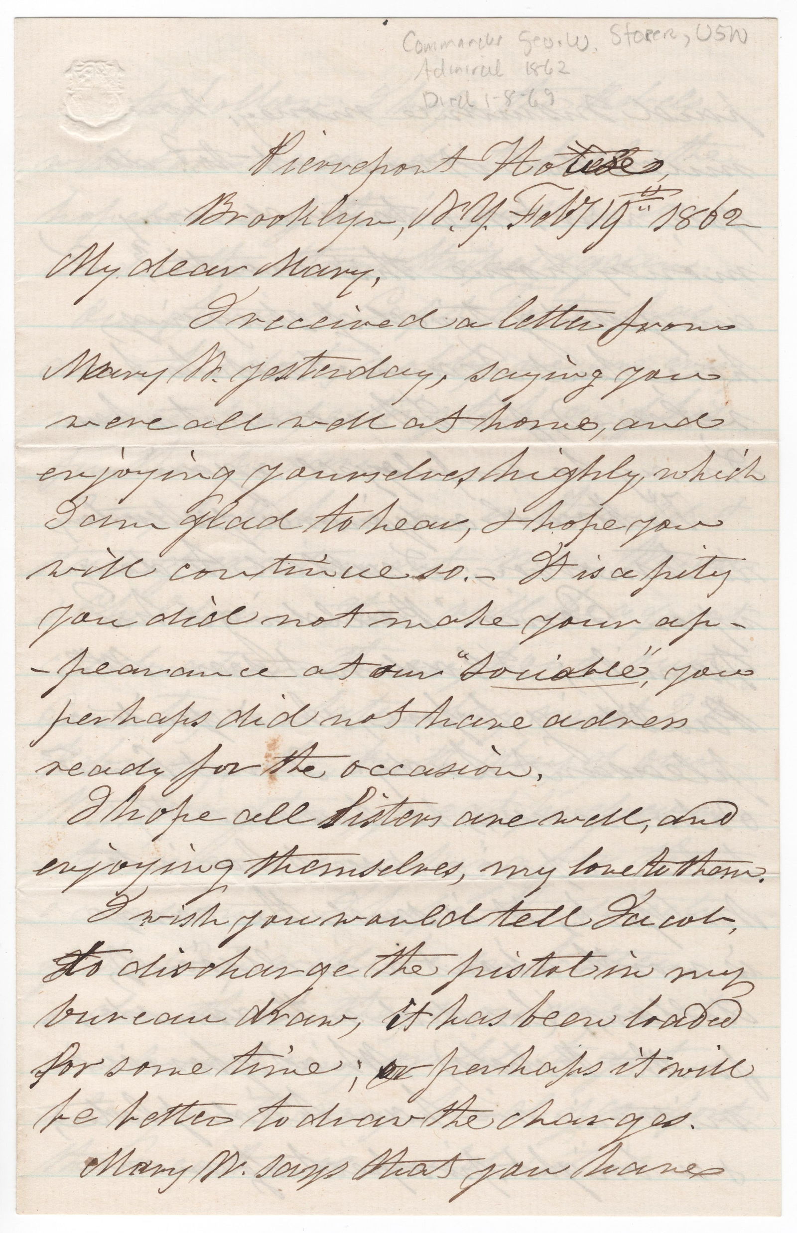 (UNION NAVY) GEORGE WASHINGTON STORER (1 of 3)