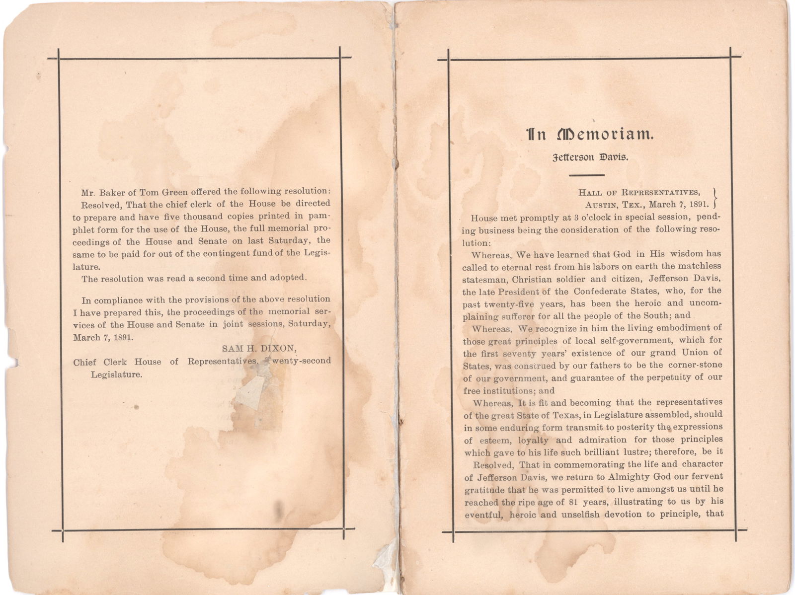 (JEFFERSON DAVIS FUNERAL) - 2