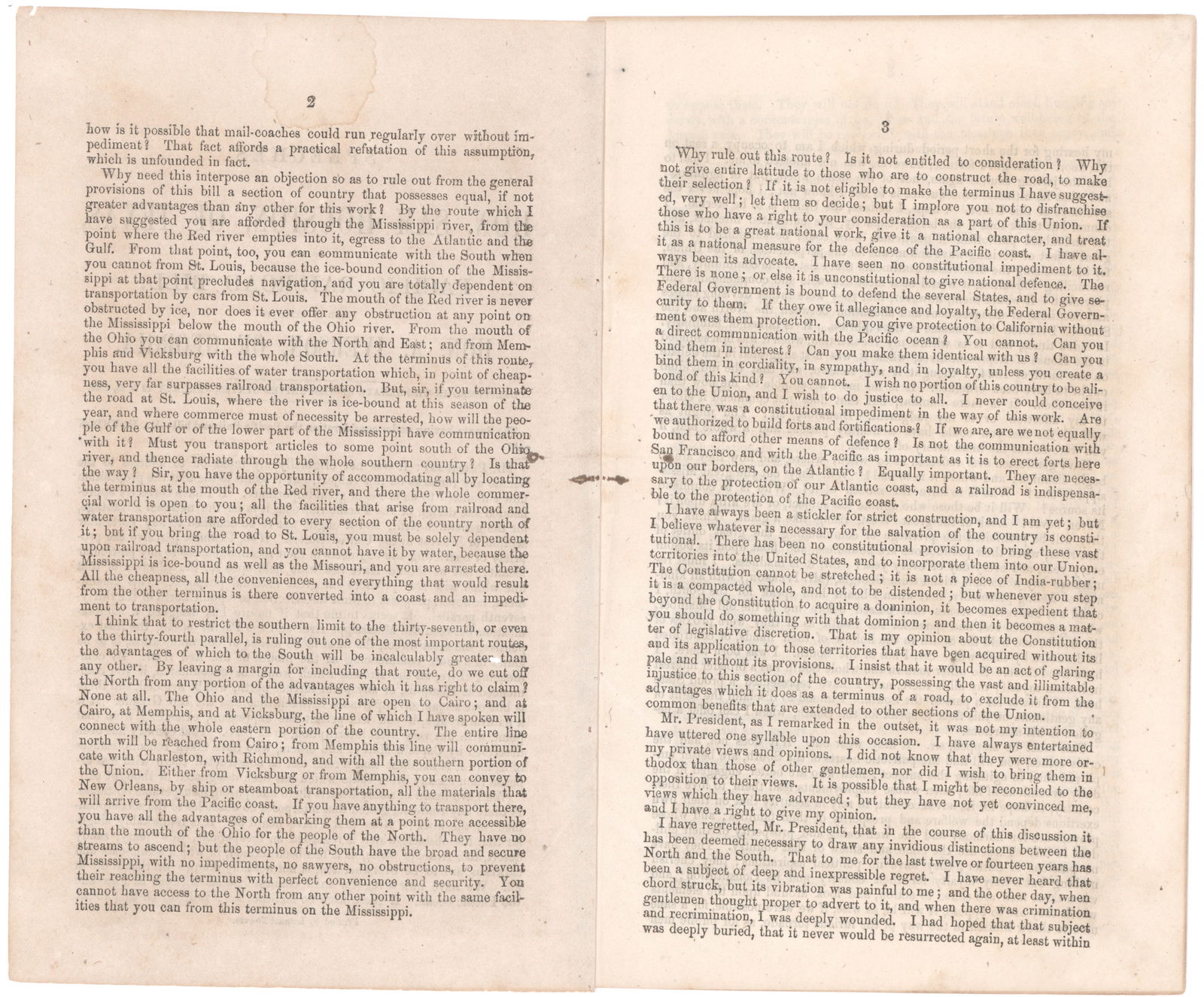 (SAM HOUSTON SPEECHES) - 2