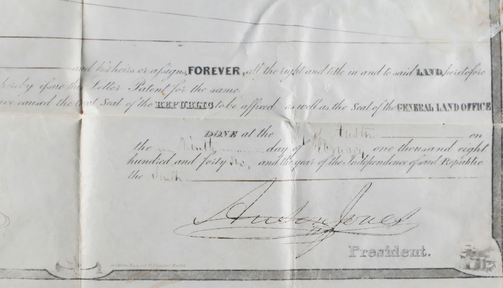 (TEXAS) ANSON JONES - 2