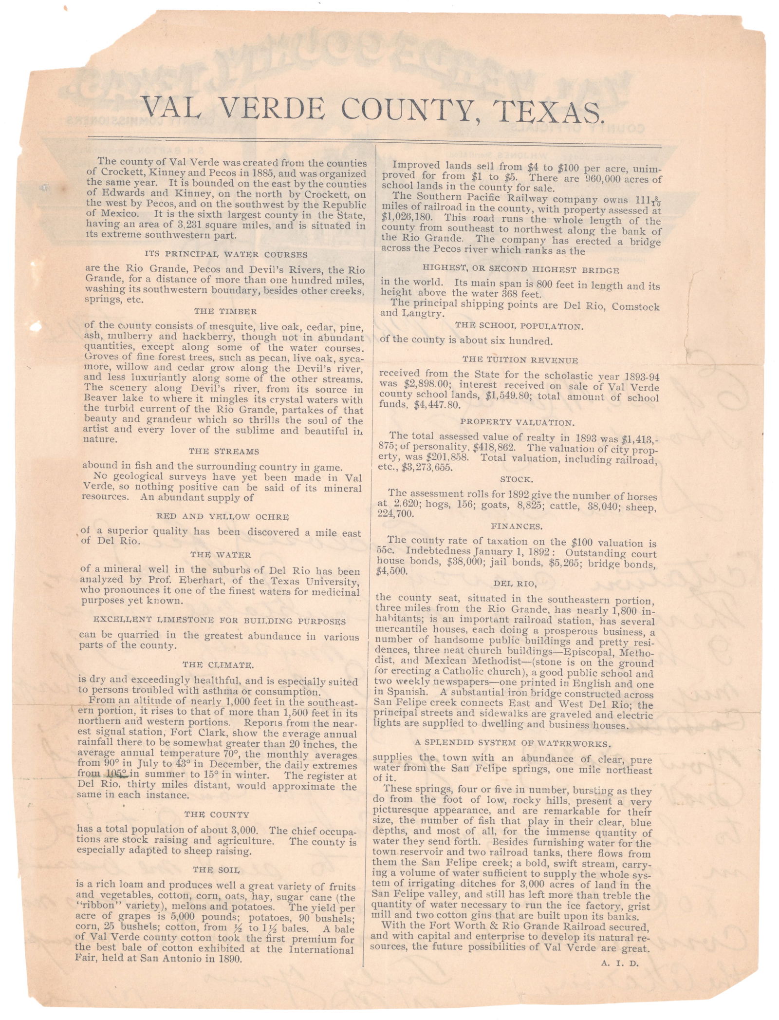 (VAL VERDE, TEXAS) - 2
