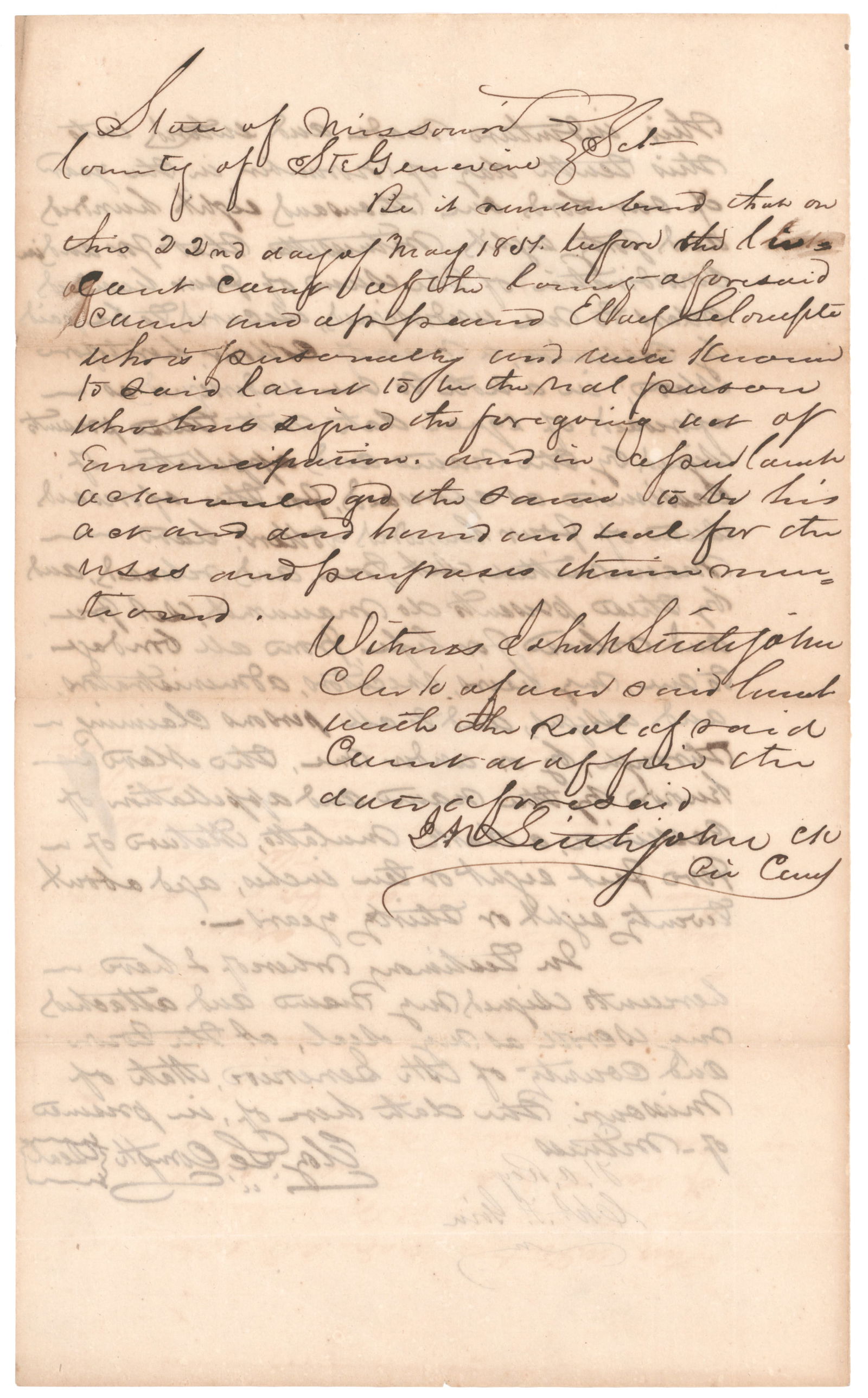 SLAVE MANUMISSION - 2