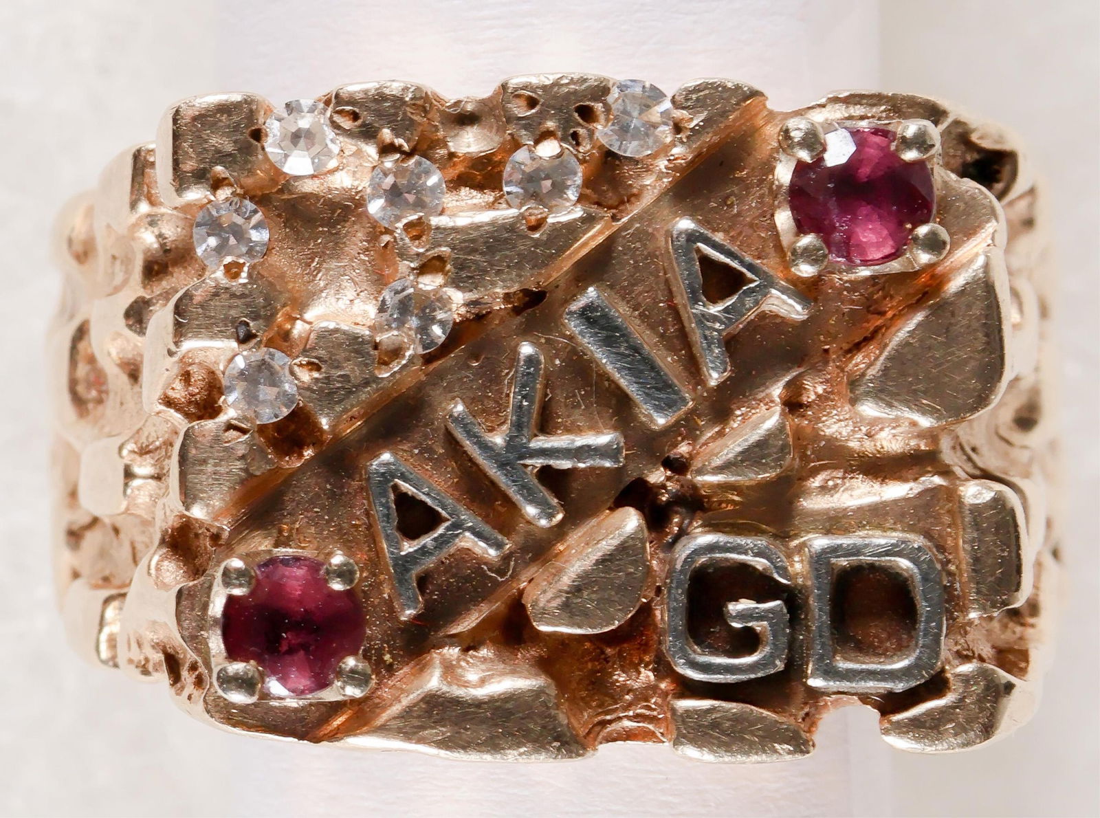 KU KLUX KLAN GRAND DRAGON GOLD NUGGET RING: Extraordinary, massive Ku Klux Klan Grand Dragon's ring. Grand Dragon being the top ranking officer in any state that hosted a Klan 'Realm', and as we understand, only one individual could occupy
