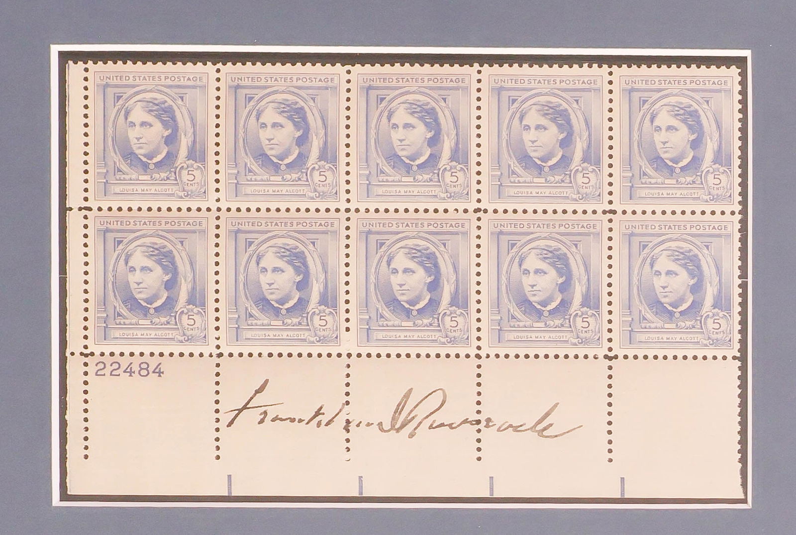 FRANKLIN D. ROOSEVELT: (1882 - 1945) Thirty-second President of the United States who instituted the ‘New Deal’ programs and who led the United States through most of World War II. A very nice grouping of