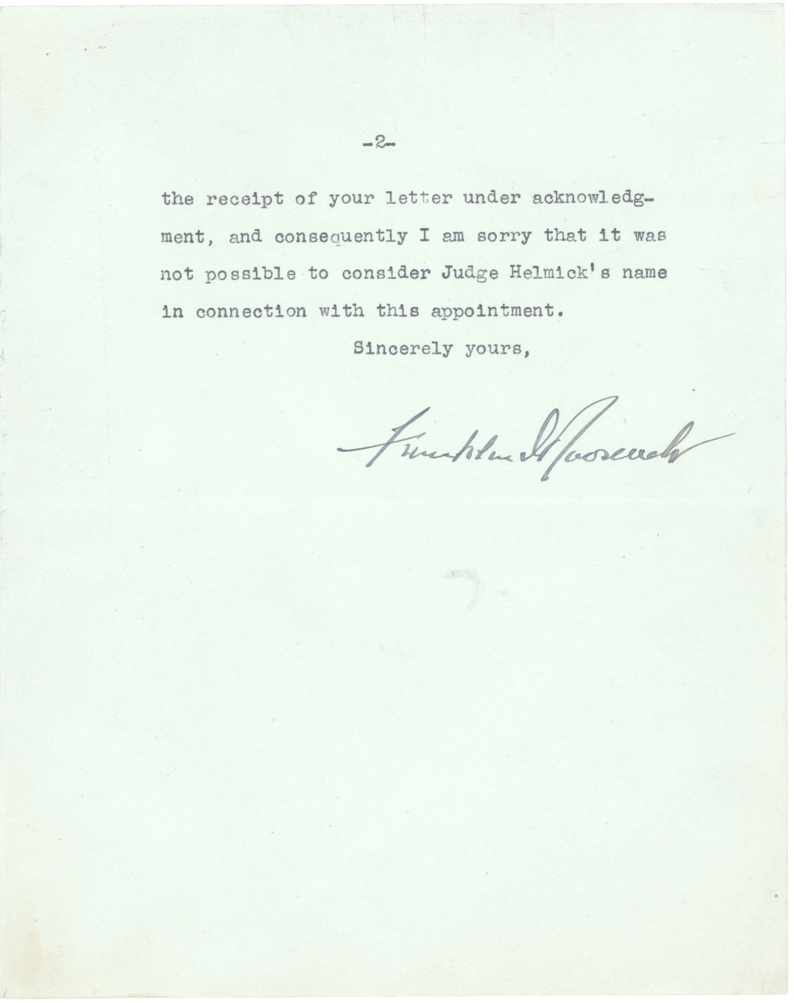 FRANKLIN D. ROOSEVELT - 2