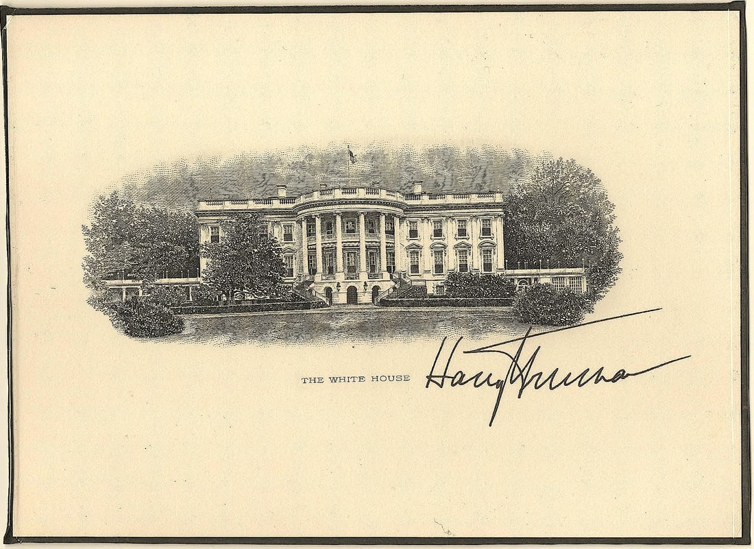 HARRY S. TRUMAN: (1884-1972) 33rd President of the United States who led the country in the closing days of World War II and through the re-building of Europe under the Marshall Plan and the Korean War. Bold