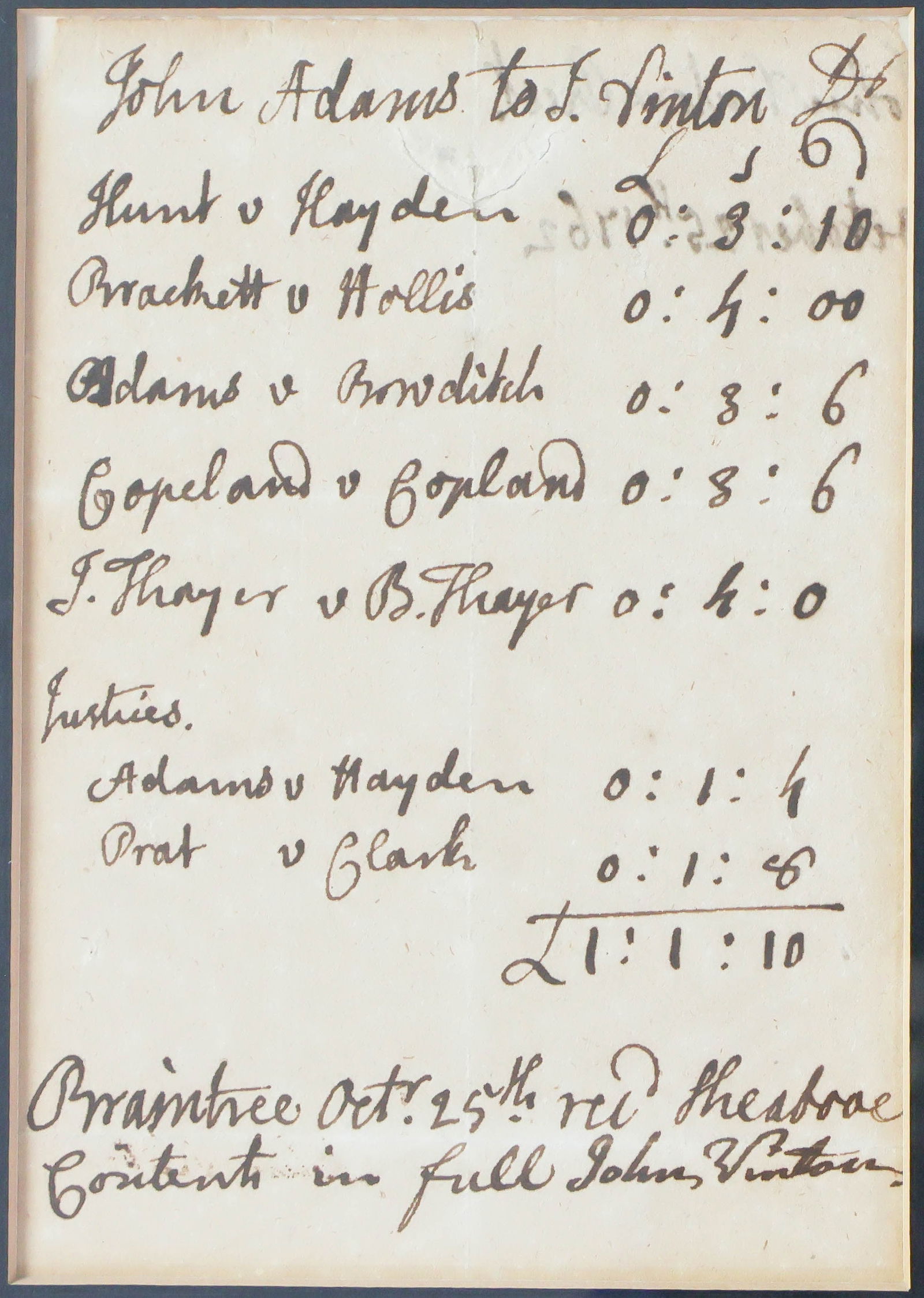 JOHN ADAMS: (1735 - 1826) Second President of the United States and a drafter of the Declaration of Independence, which he also signed. He later joined Franklin and Jay to negotiate peace with Great Britain.