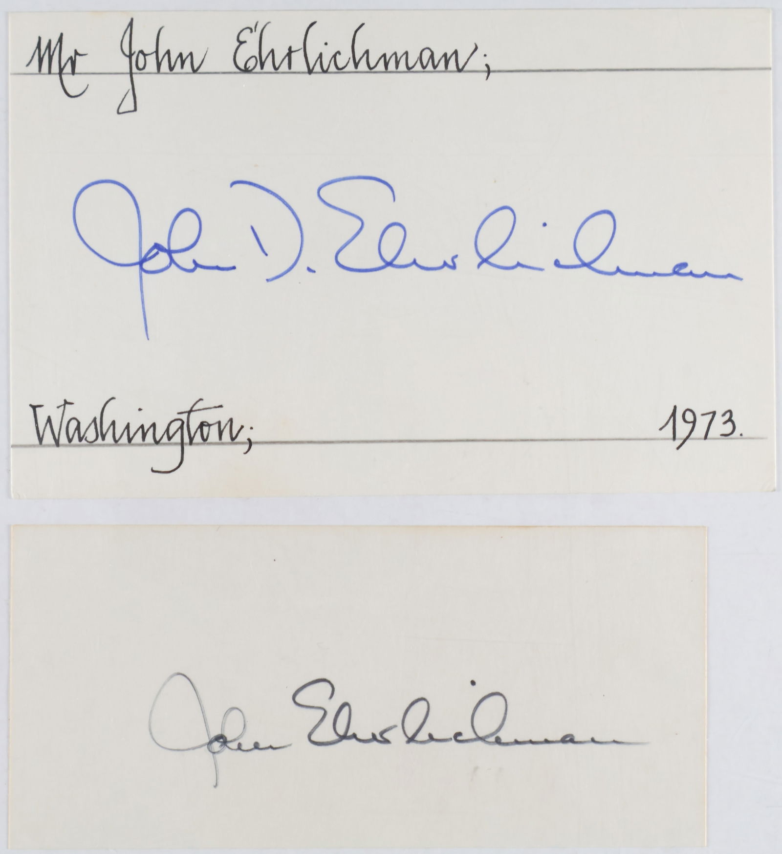 (WATERGATE): JOHN ERLICHMANN (1925-1999) American political aide who served as Assistant to President Richard M. Nixon, a key figure in the Watergate scandal, for which he was convicted and imprisoned for a