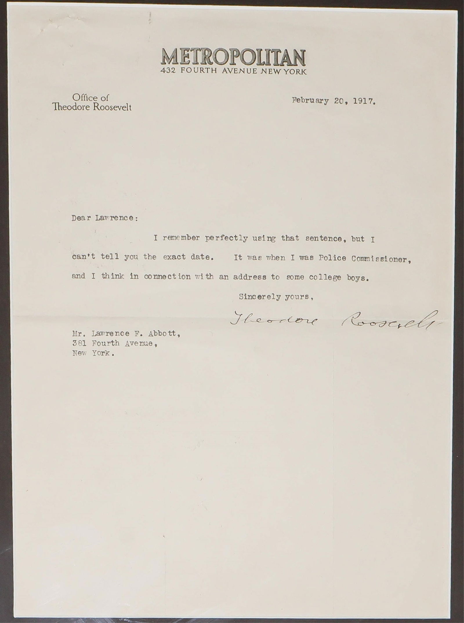 THEODORE ROOSEVELT - 3