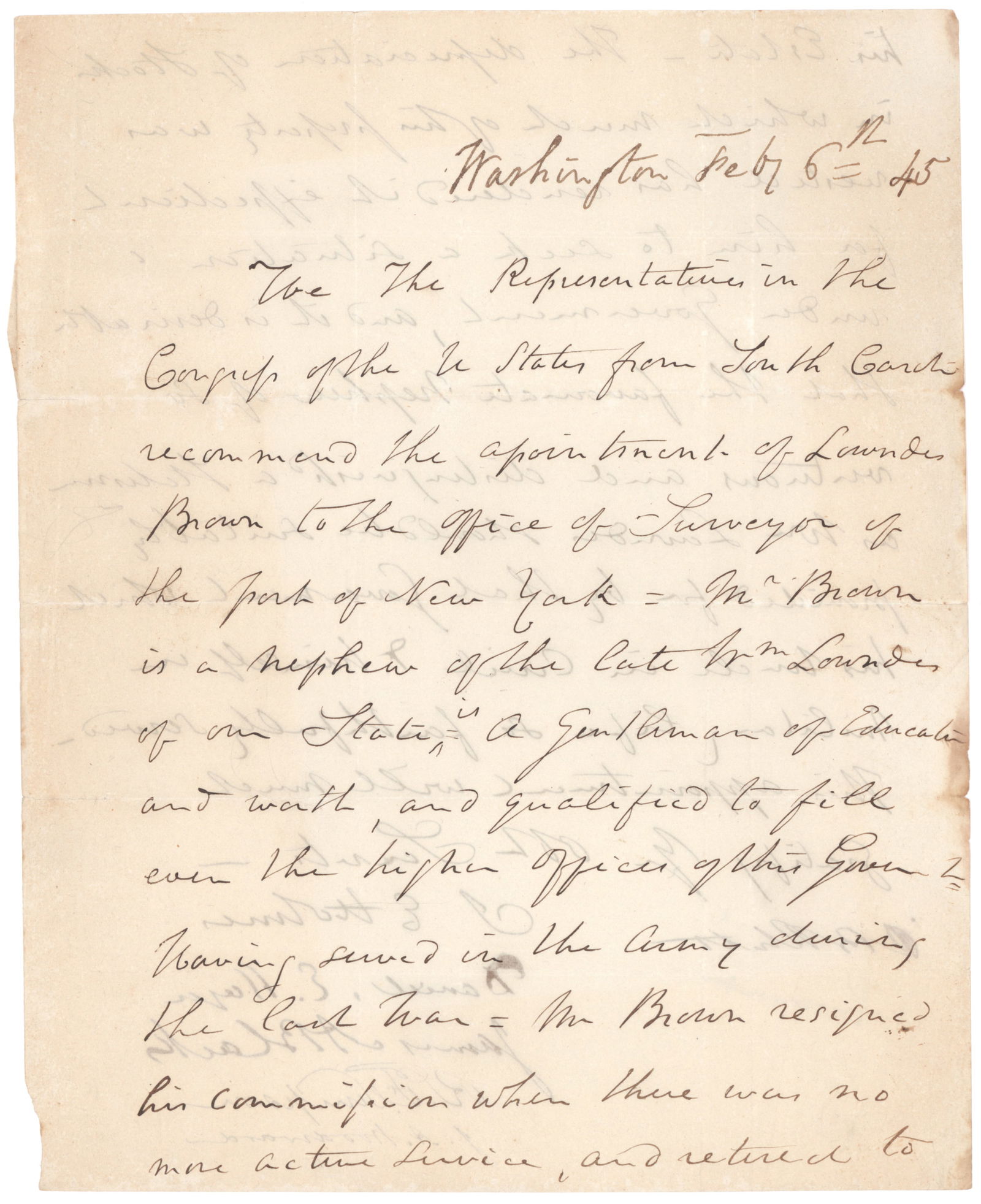 THE SOUTH CAROLINA DELEGATION TO THE TWENTY-NINTH CONGRESS (1 of 3)