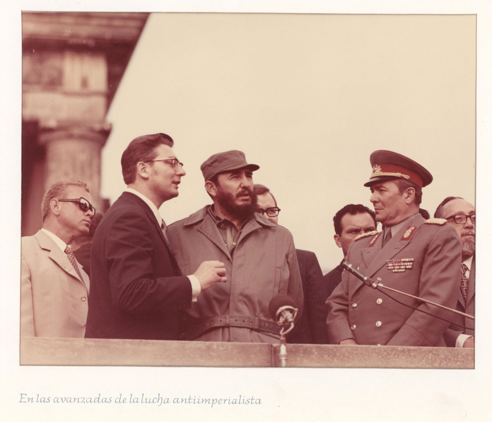 FIDEL CASTRO PRESENTATION PHOTOGRAPHS, EAST GERMANY, 1972: Excellent collection of 31 original photographs documenting the visit of Cuban leader FIDEL CASTRO (1926-2017) to East Germany in June, 1972Each photograph is 11 x 8.5 in., (sight), matted to 15.5 x