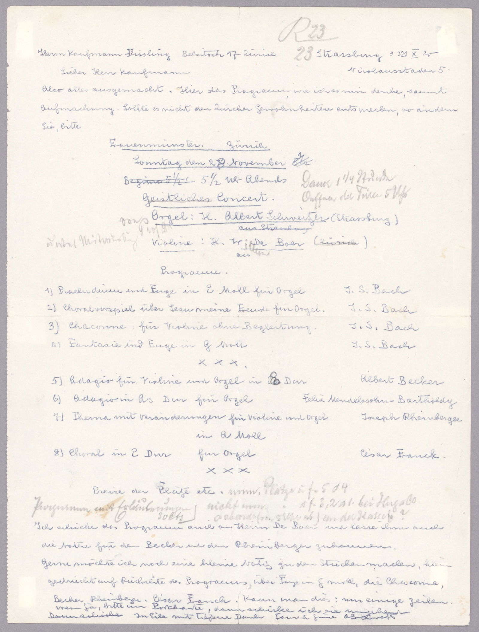 ALBERT SCHWEITZER: (1875 - 1965) French physician and theologian, a specialist in tropical medicine. He received the 1952 Nobel Peace Prize for his philosophy of 'Reverence for Life', expressed most famously in his