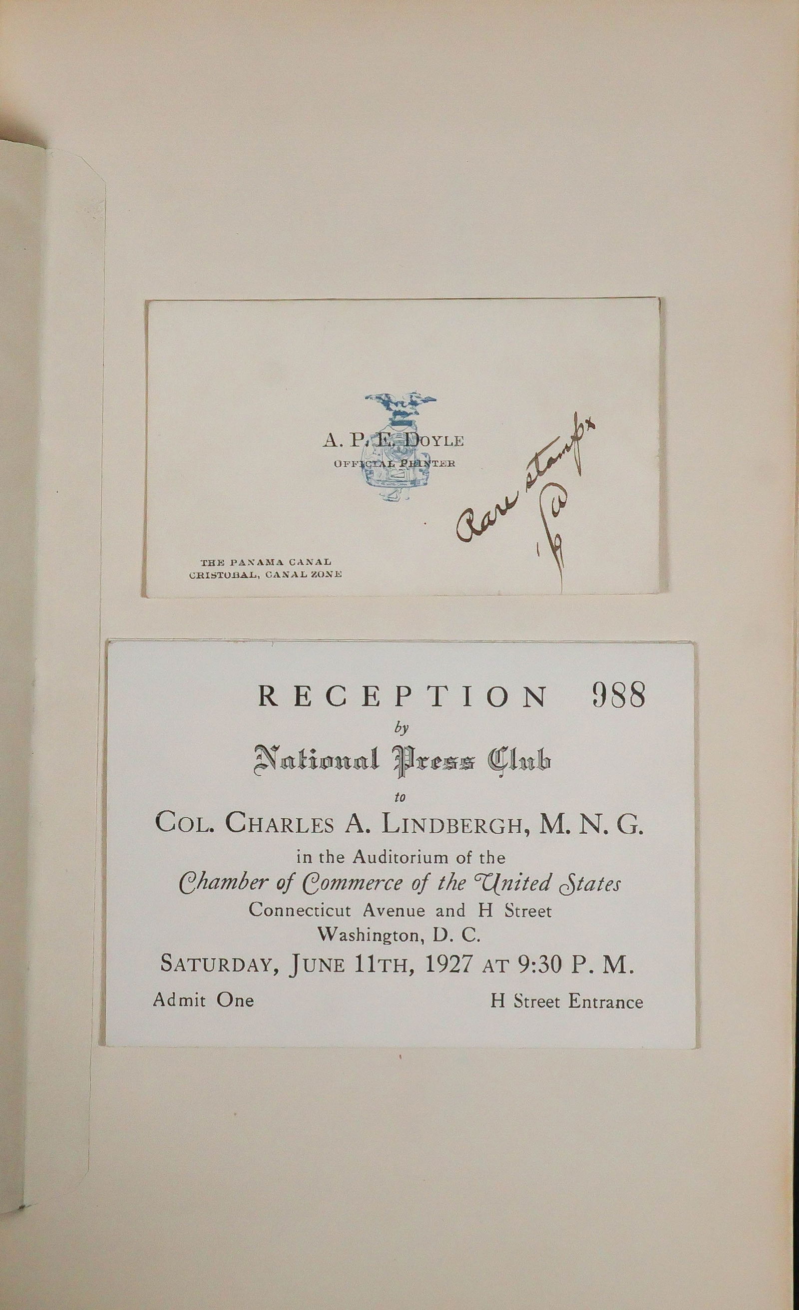 CHARLES A. LINDBERGH - 5