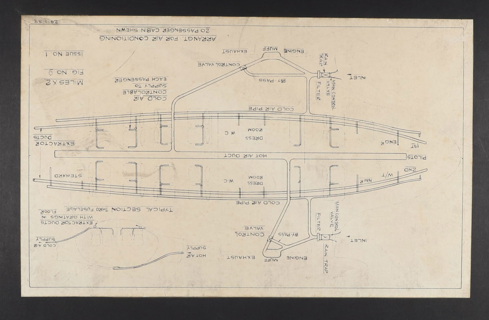 'MILES X.2 TRANSPORT AEROPLANE' PRESENTATION PLANS (1 of 16)