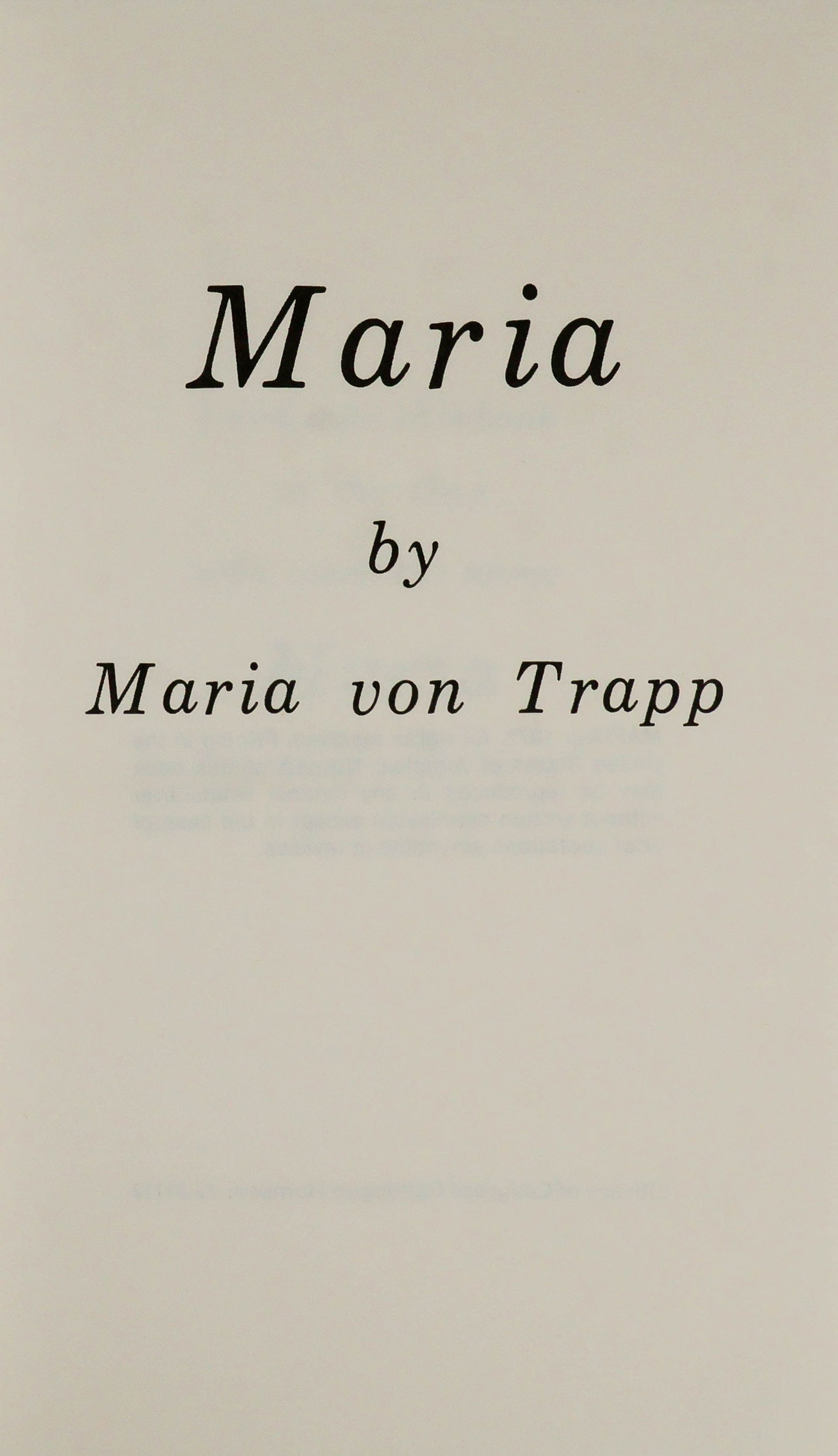 MARIA VON TRAPP - 3
