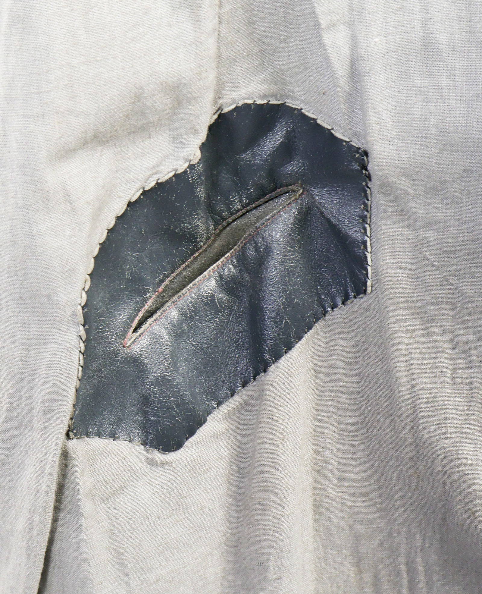 GEN. FRANZ HALDER'S FIELD GRAY LEATHER GREAT COAT - 7