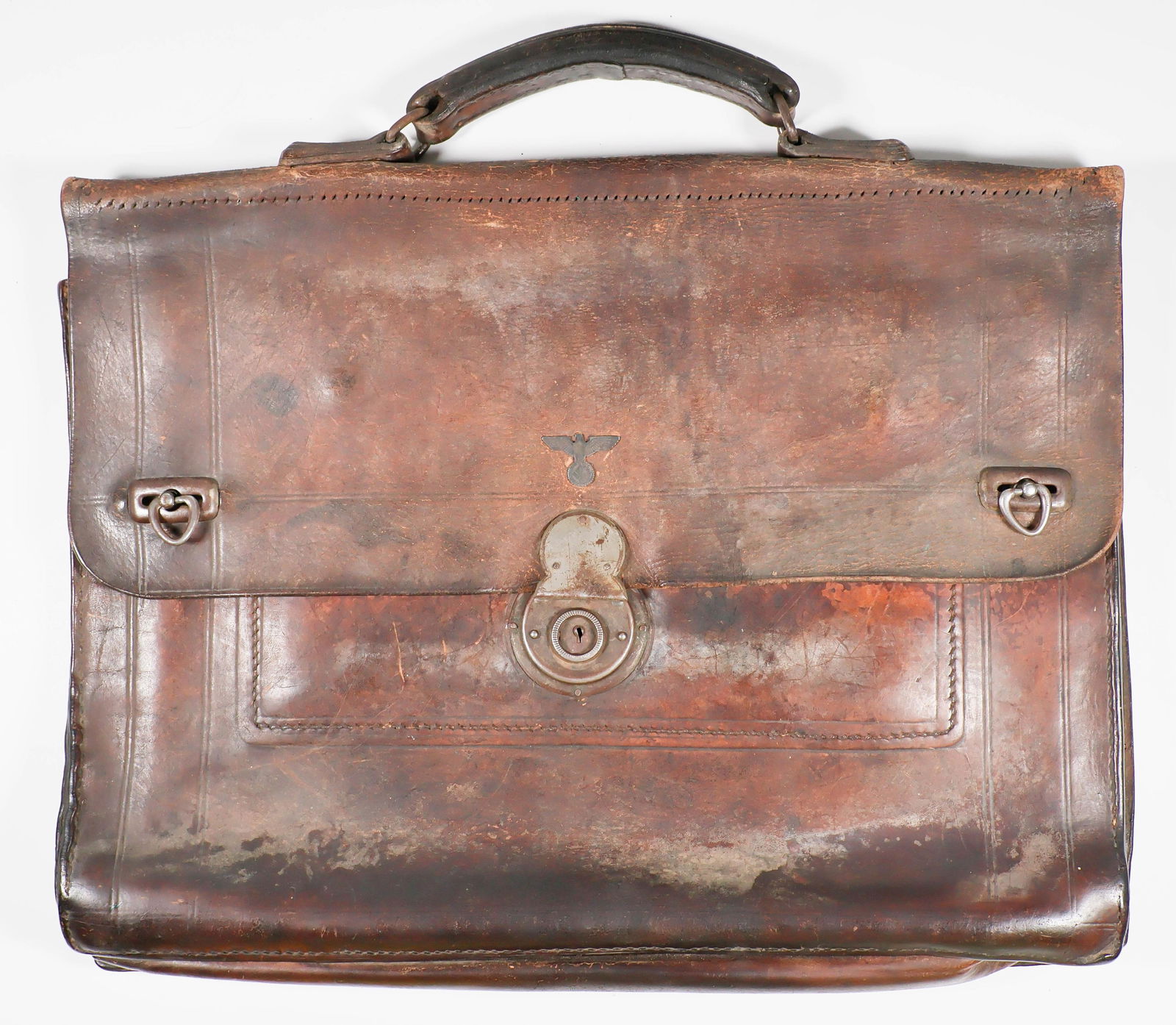 GEN. FRANZ HALDER'S PERSONAL WARTIME BRIEFCASE: FRANZ HALDER (1884–1972) German general and the chief of staff of the Army High Command (OKH) from 1938-1942. He directed the planning and implementation of Operation Barbarossa, the 1941